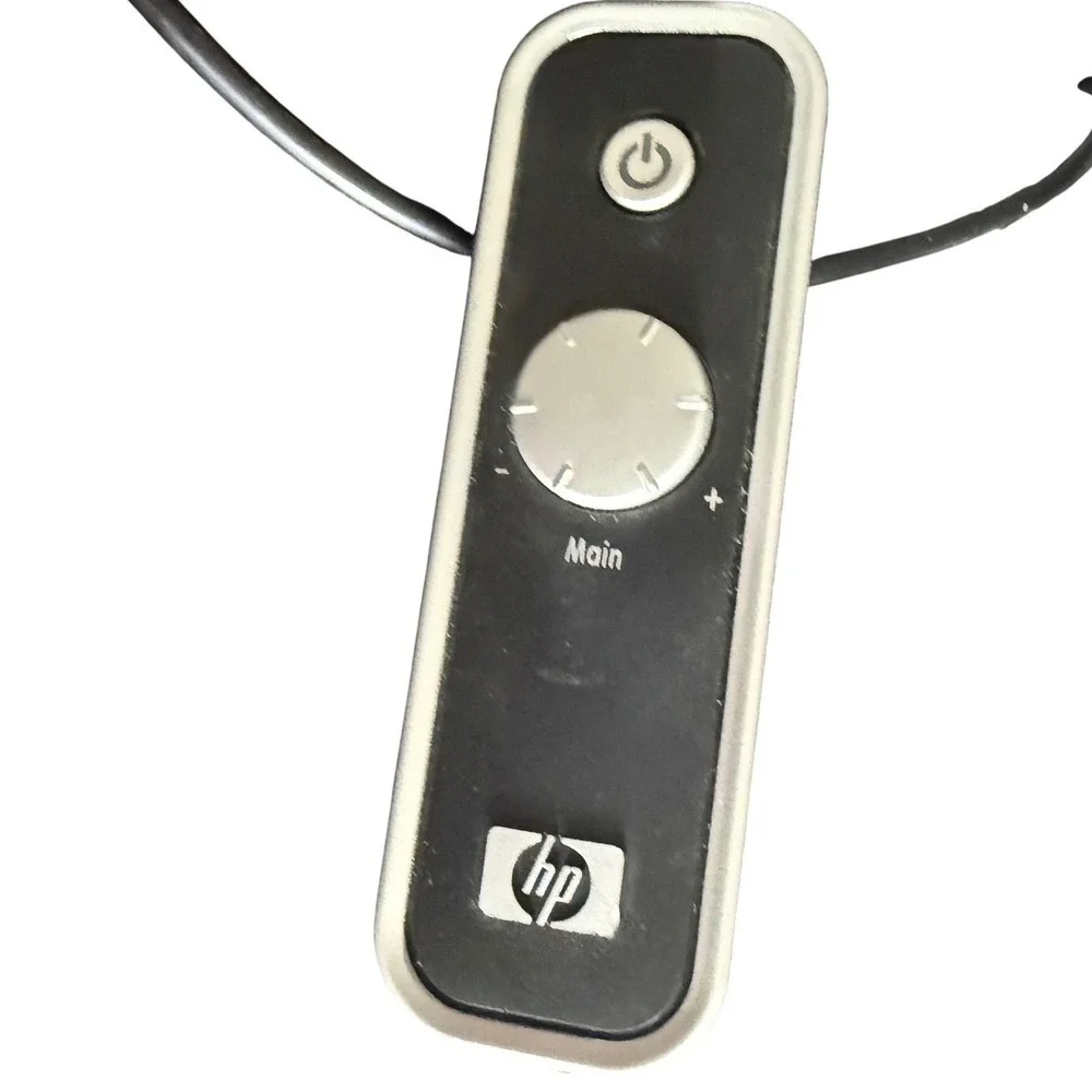HP Powered Multimedia‎ Computer Speakers Desktop Audio Volume Control Pod Set
